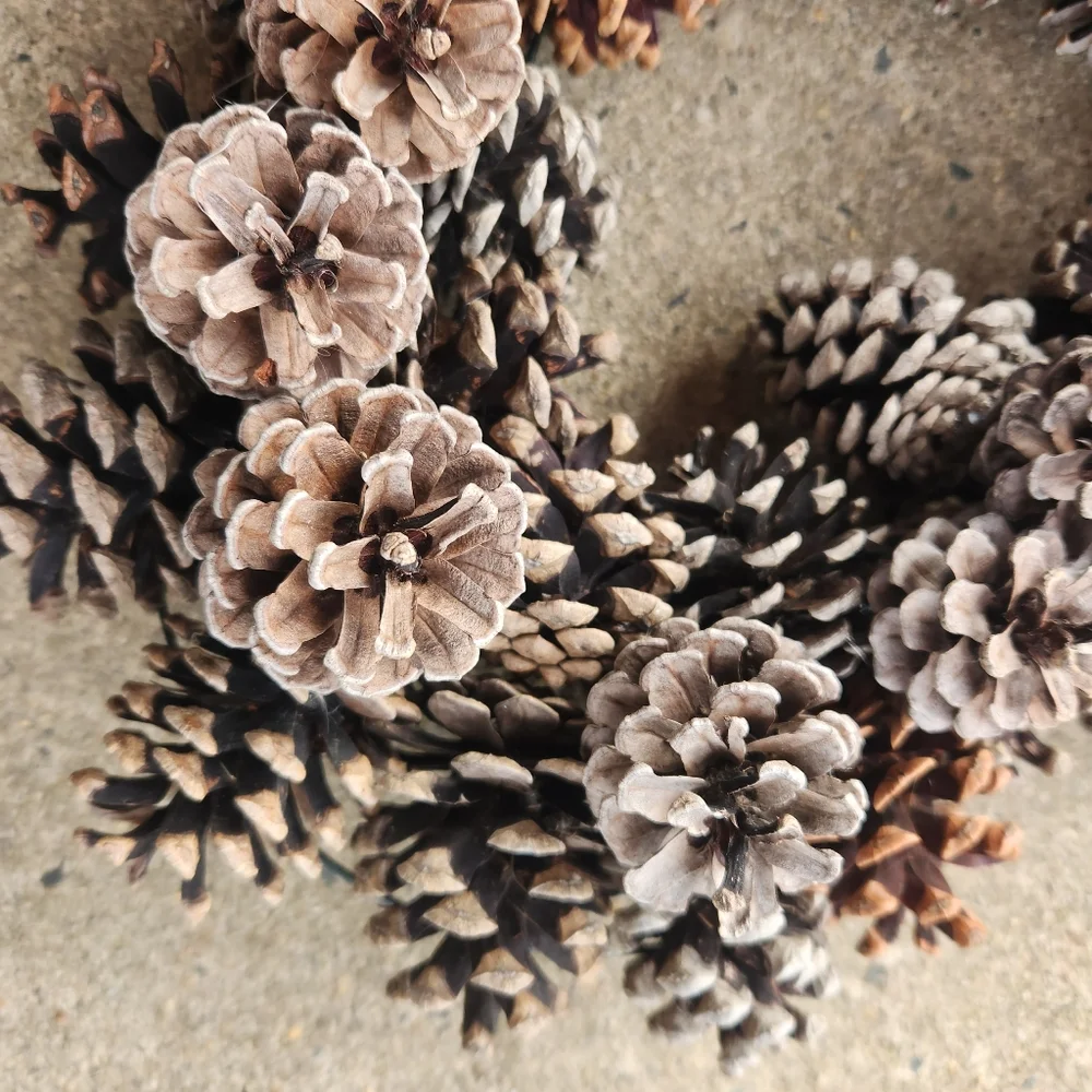Rustic Pinecone Valentine's Day Wreath